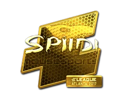Aufkleber | Spiidi (Gold) | Atlanta 2017