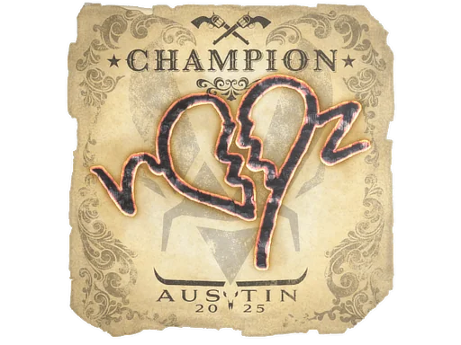 Adesivo | ropz | Campeões do Austin 2025