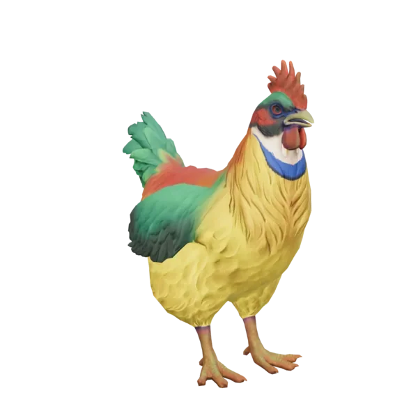 Pet Chicken | Catalana (Yellow and Red)