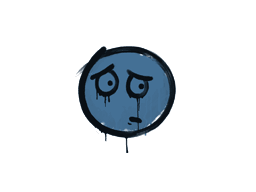 Grafite Lacrado | Preocupado (Azul monarca)