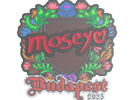 Pegatina | Moseyuh (bordada) | Budapest 2025