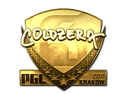Klistermärke | coldzera (Guld) | Krakow 2017