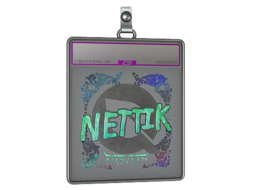 Placa de pegatinas | nettik (holográfica) | Austin 2025
