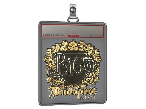 Placa de pegatinas | biguzera (dorada) | Budapest 2025