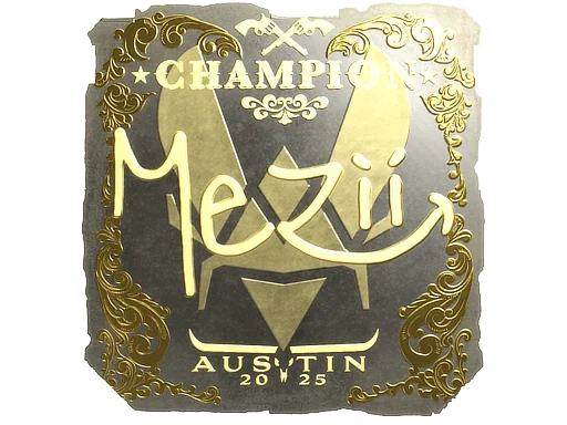 Aufkleber | mezii (Gold, Meister) | Austin 2025