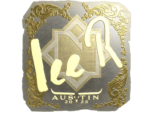 Klistermärke | 1eeR (guld) | Austin 2025
