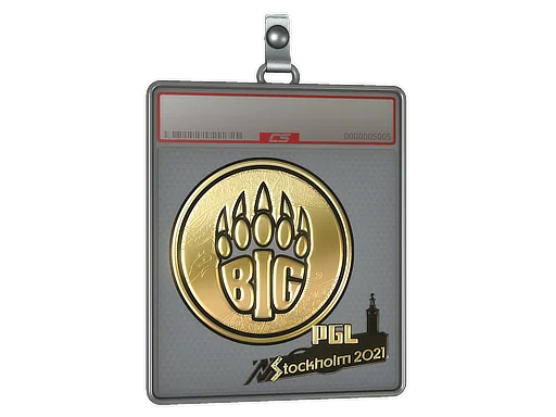 Placa de pegatinas | BIG (dorada) | Estocolmo 2021