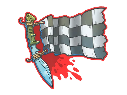 Sticker | Checkered Kukri