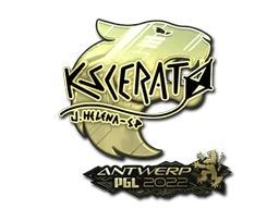 Naklejka | KSCERATO (złota) | Antwerpia 2022