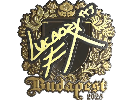 Klistermärke | Lucaozy (guld) | Budapest 2025