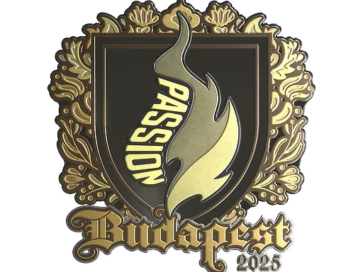 Klistermärke | Passion UA (guld) | Budapest 2025