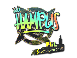 Pegatina | hampus (holográfica) | Estocolmo 2021