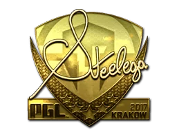 Naklejka | steel (złota) | Kraków 2017