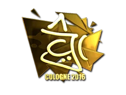 Klistermärke | chrisJ (Guld) | Cologne 2016