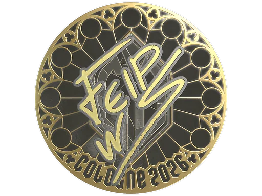 Adesivo | felps (Dourado) | Colônia 2026
