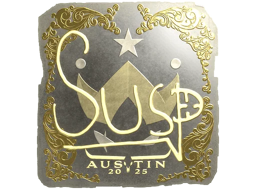 Aufkleber | susp (Gold) | Austin 2025
