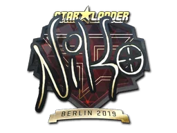 Aufkleber | NiKo (Gold) | Berlin 2019