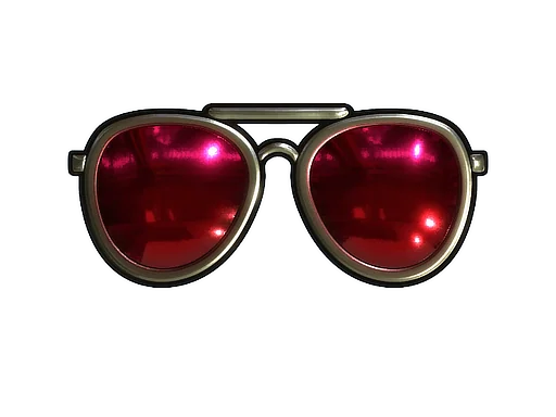 Aufkleber | Rote Sonnenbrille (Glanz)