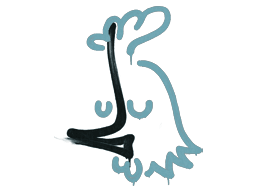 Sealed Graffiti | Recoil AK-47 (Wire Blue)