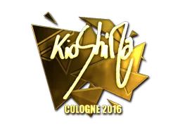 Klistermärke | kioShiMa (Guld) | Cologne 2016