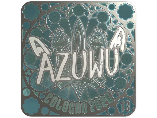 Pegatina | AZUWU (reflectante, con clasificación) | Colonia 2026