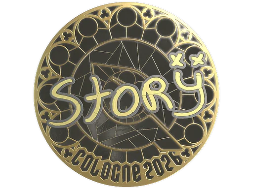 Aufkleber | story (Gold) | Köln 2026