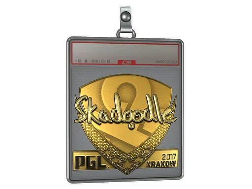 Aufkleberhülle | Skadoodle (Gold) | Krakau 2017
