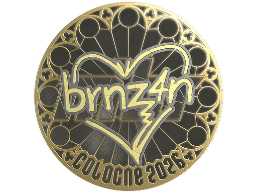 Pegatina | brnz4n (dorada) | Colonia 2026