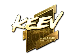 Klistermärke | keev (Guld) | Boston 2018