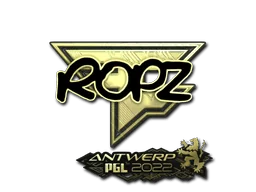 Adesivo | ropz (Dourado) | Antuérpia 2022