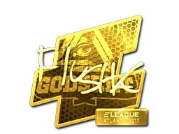 Klistermärke | flusha (Guld) | Atlanta 2017