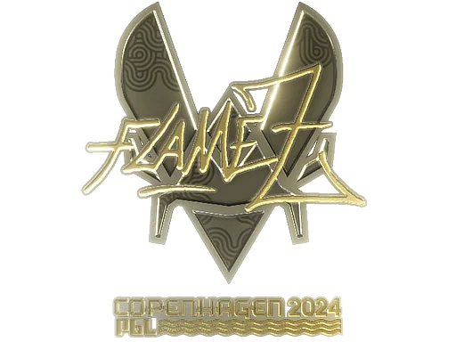Klistermärke | FlameZ (guld) | Copenhagen 2024