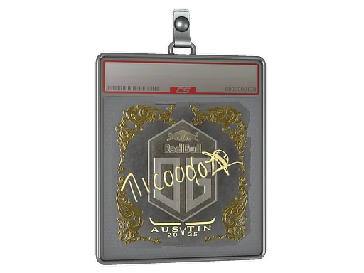 Placa de Adesivo | nicoodoz (Dourado) | Austin 2025