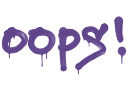 Sealed Graffiti | Oops (Monster Purple)