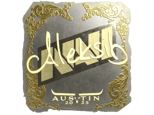 Adesivo | Aleksib (Dourado) | Austin 2025
