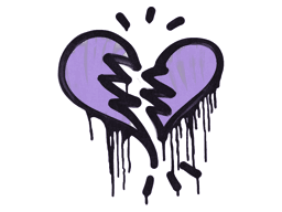 Sealed Graffiti | Broken Heart (Violent Violet)