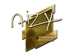 Klistermärke | aizy (Guld) | Boston 2018