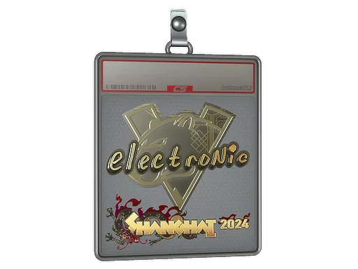 Aufkleberhülle | electronic (Gold) | Shanghai 2024