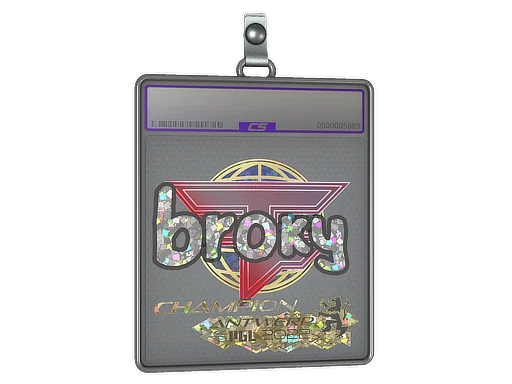 Placa de Adesivo | broky (Purpurinado) | Campeões do Antuérpia 2022