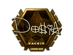 Naklejka | Dosia (złota) | Londyn 2018