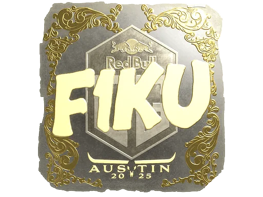 Pegatina | F1KU (dorada) | Austin 2025
