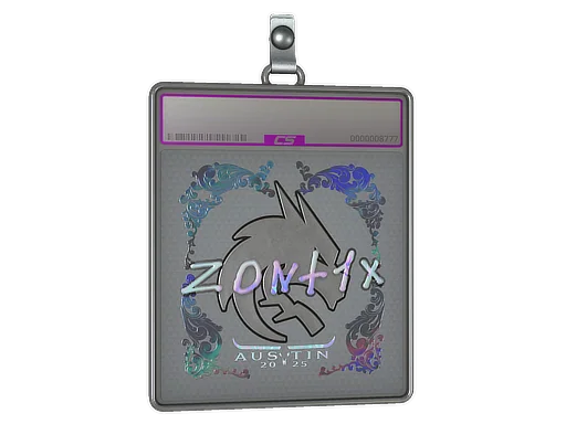 Placa de pegatinas | zont1x (holográfica) | Austin 2025