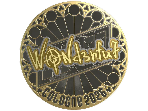 Adesivo | w0nderful (Dourado) | Colônia 2026