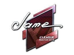 Naklejka | Jame (foliowana) | Boston 2018