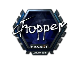 Klistermärke | chopper (Foil) | London 2018