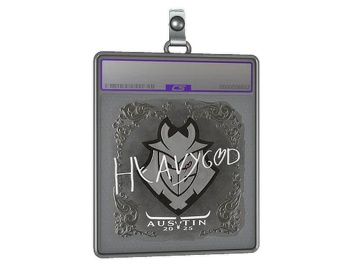 Placa de pegatinas | Heavygod (reflectante) | Austin 2025