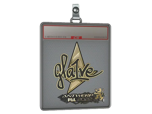 Sticker Slab | gla1ve (Gold) | Antwerp 2022