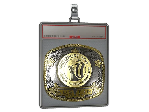 Placa de Adesivo | Metizport (Dourado) | Austin 2025
