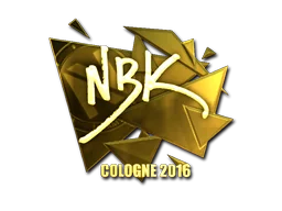 Klistermärke | NBK- (Guld) | Cologne 2016