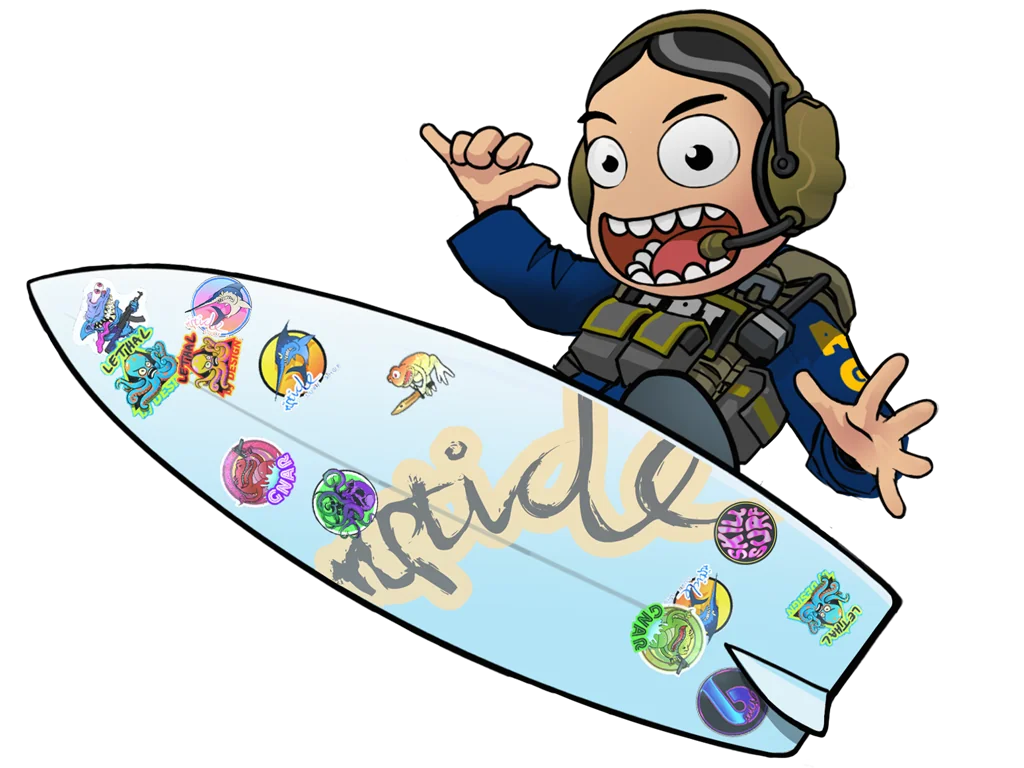 Riptide Surf Shop Sticker Collection